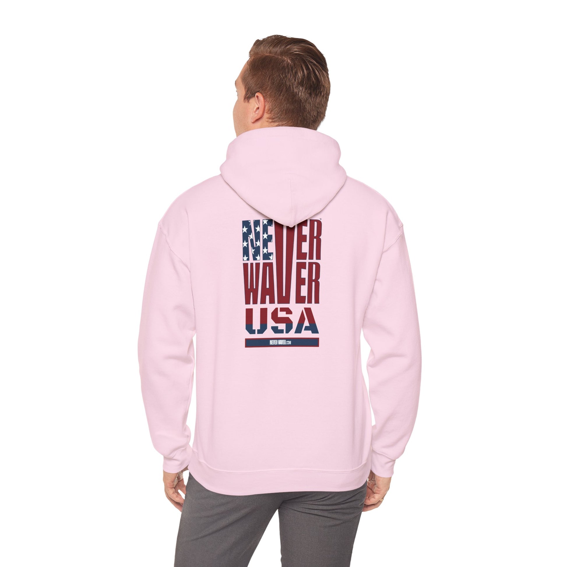 Patriotic Unisex Hooded Sweatshirt - 'Better Water USA' Design - Never Waver