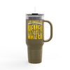 Los Angeles Fans Never Waver W-Leopard Football Insulated Travel Mug, 40oz