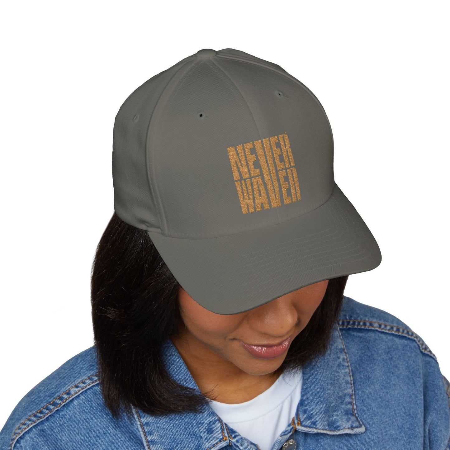 Never Waver Camouflage Embroidered Cap - Perfect for Outdoor Adventures