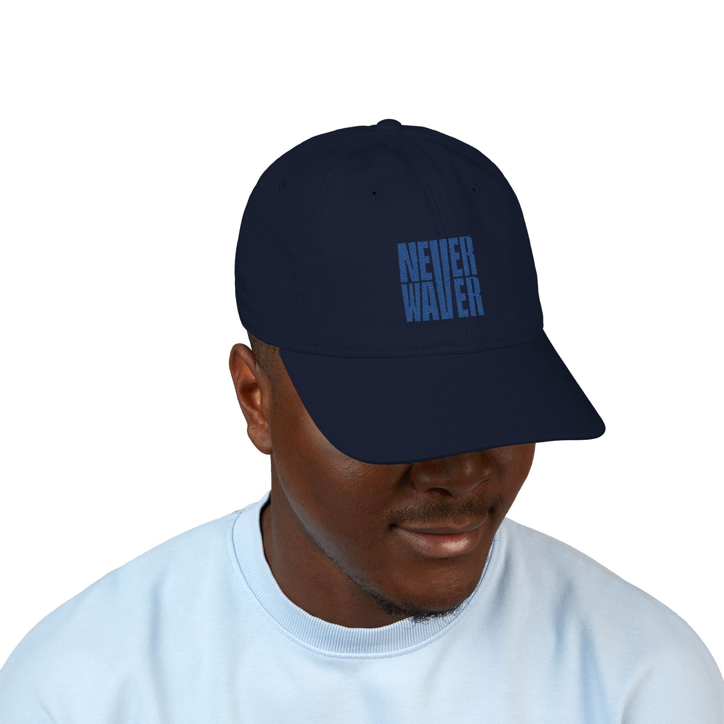 Organic Baseball Cap - Never Waver Embroidery - Never Waver