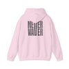 Never Waver” Jesus t-shirt might eye-catching design that reflects a steadfast faith and confidence in Christ.  Hoodie - Unisex Heavy Blend™ Sweatshirt - Never Waver