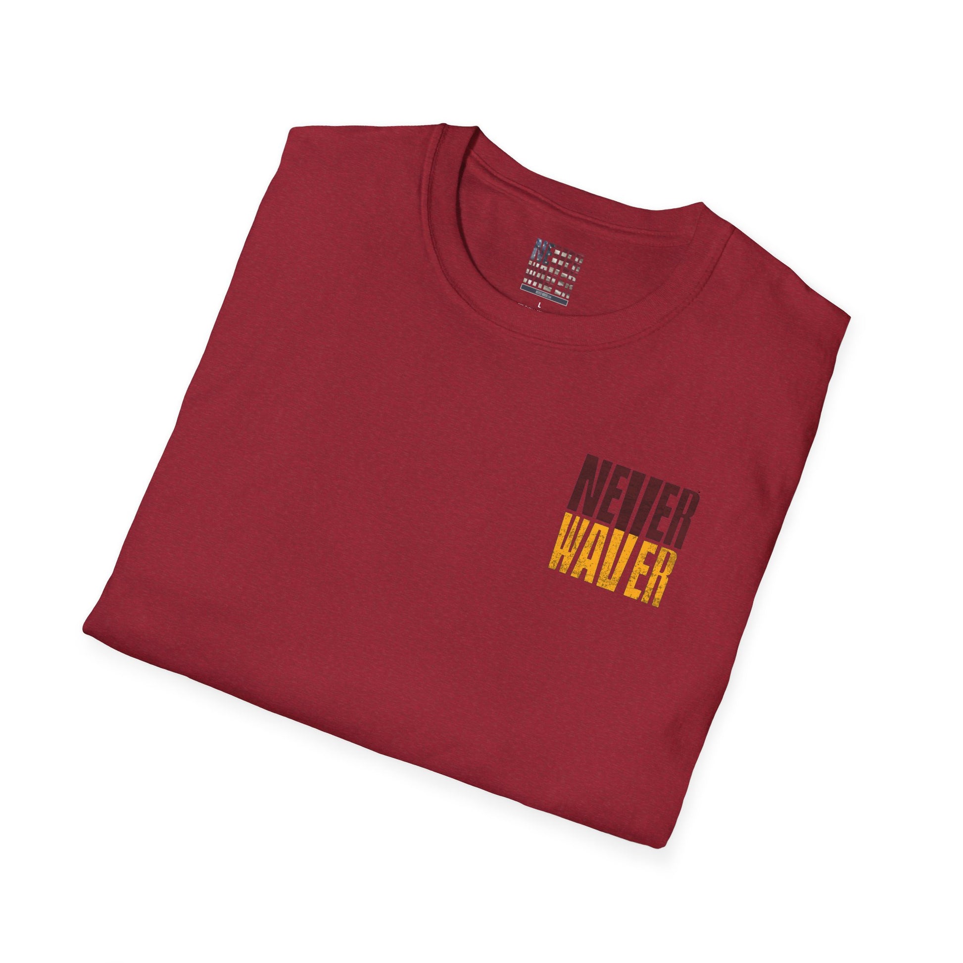 Washington Fans Never Waver Unisex Softstyle T-Shirt - Never Waver