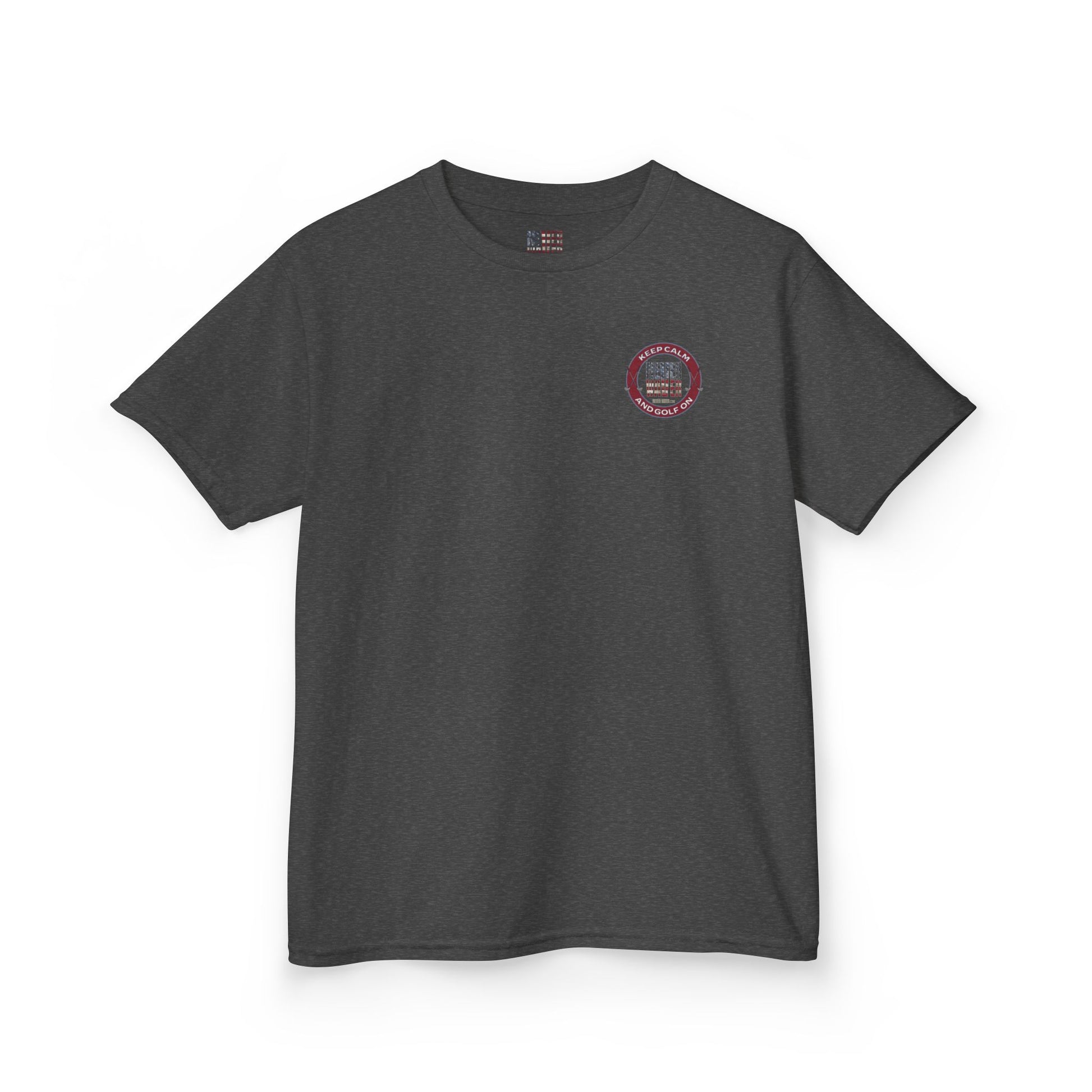 Kids Golf Tee - Keep Calm Never Waver and Golf On - Never Waver