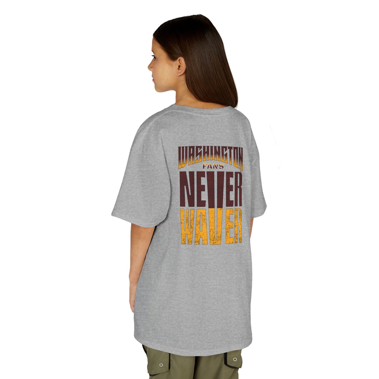 Washington Fans Never Waver Kids Heavy Cotton™ Tee - Never Waver