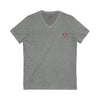 Unisex V-Neck Tee - 'America Never Wavers' Patriotic Shirt - Never Waver