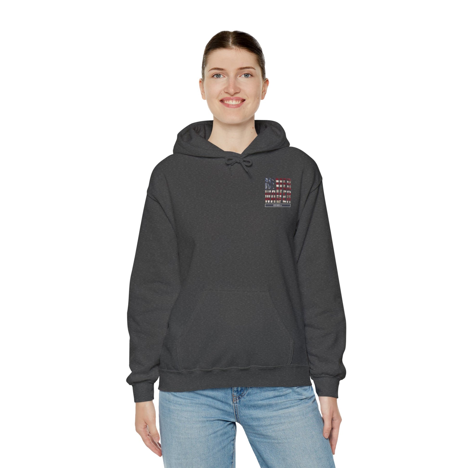 Inspirational Unisex Hoodie - 'Never Waver Definition ' Motivational Sweatshirt - Never Waver