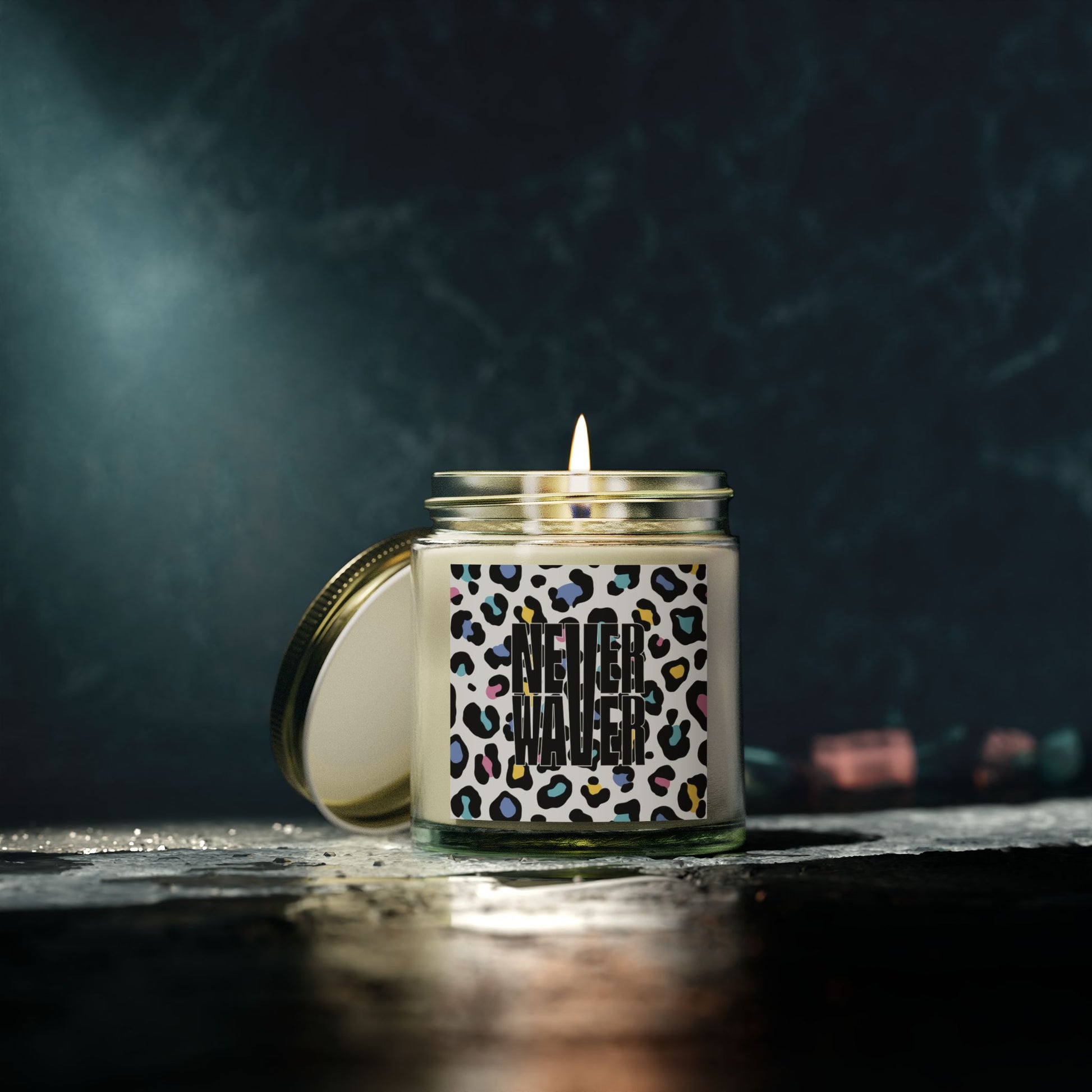 Never Waver Wild Vibes Scented Candles, Coconut Apricot Wax, Eco-Friendly Aromatherapy, Unique Home Decor, Gift for Her, Relaxation Gift - Never Waver