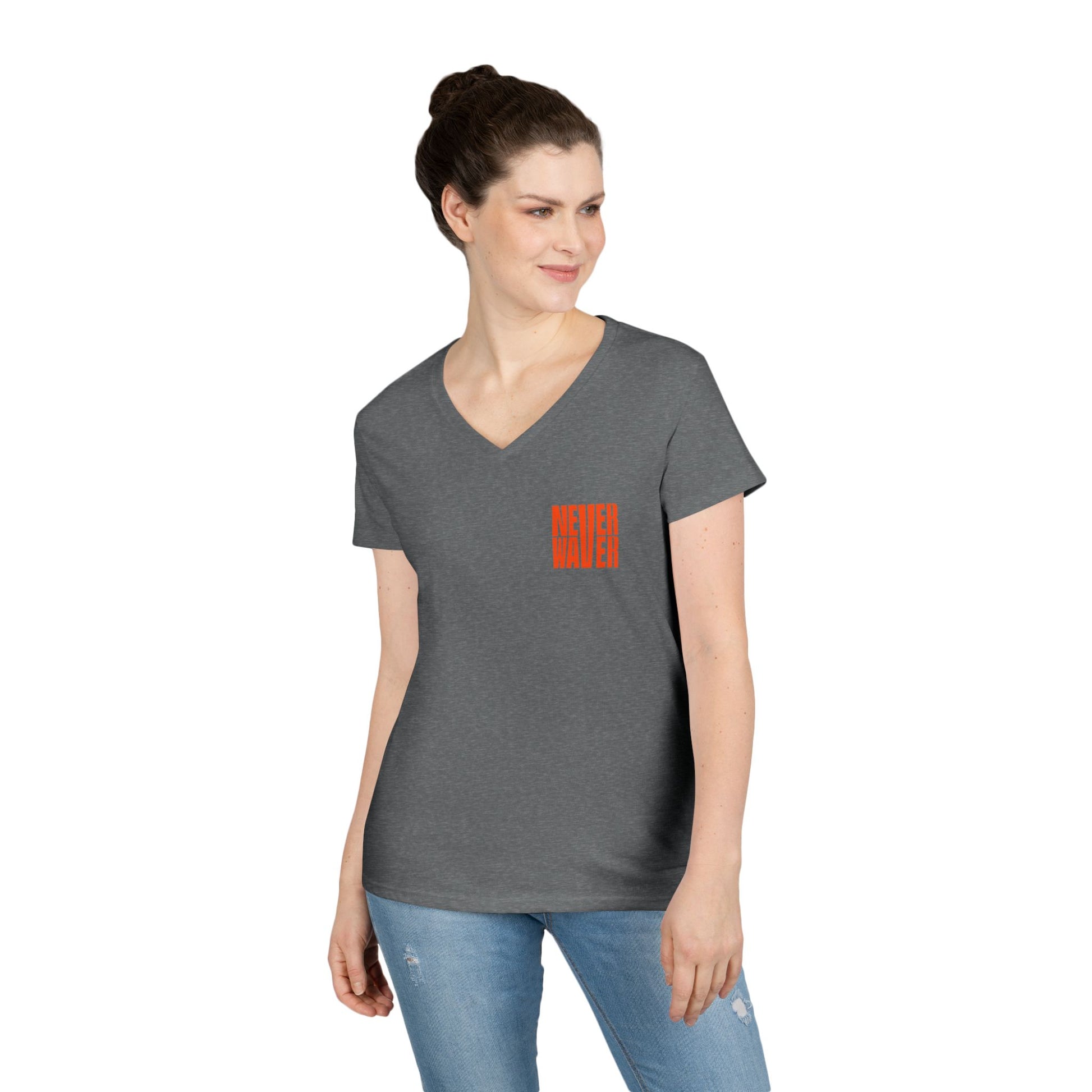 Best Mom Ever V-Neck T-Shirt | Perfect Gift for Mother's Day | Casual Everyday Wear - Never Waver