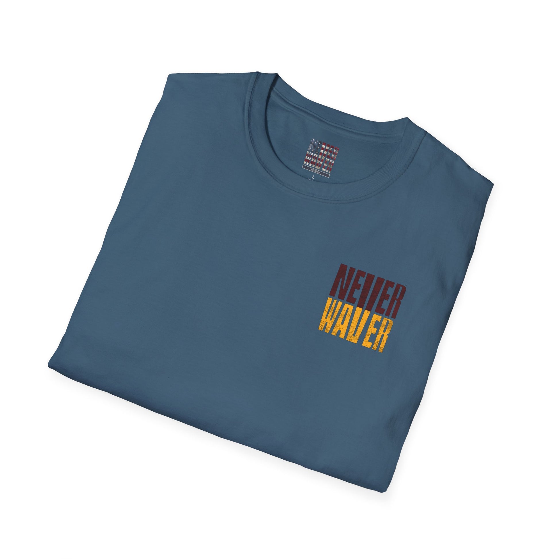 Washington Fans Never Waver Unisex Softstyle T-Shirt - Never Waver