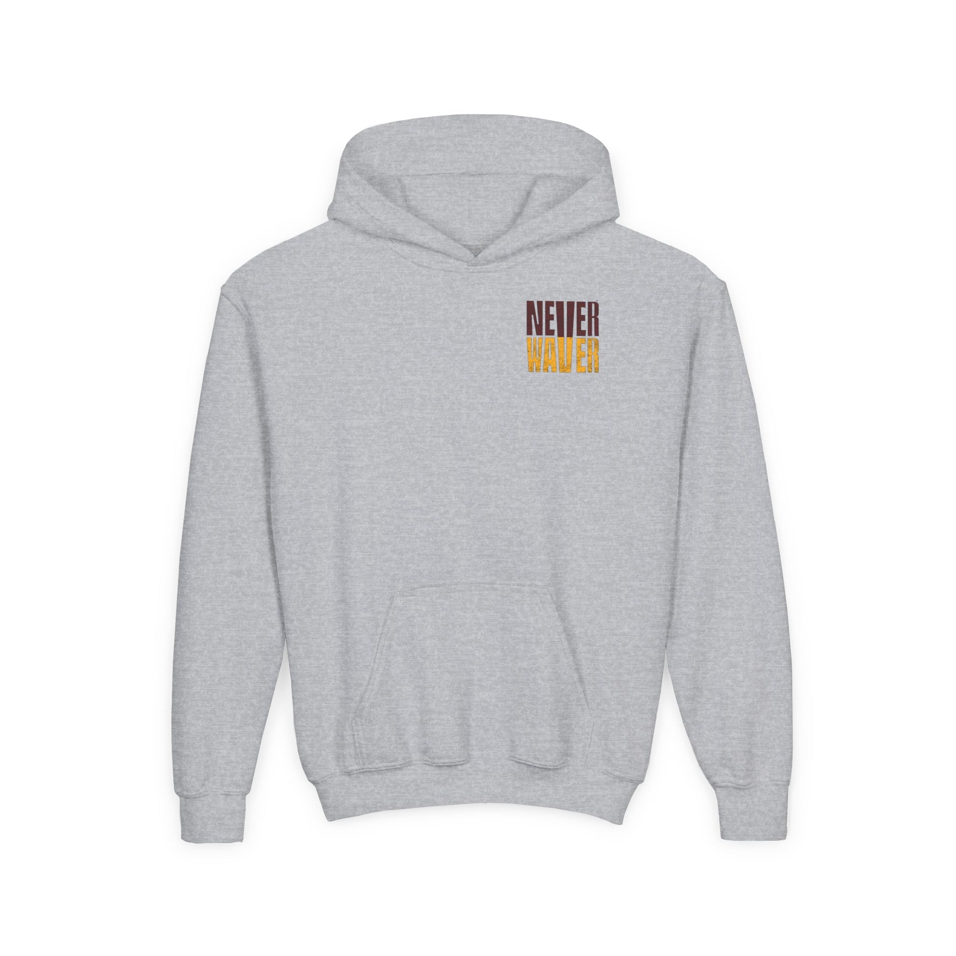 Washington Fans Never Waver Youth Heavy Blend Hooded Sweatshirt - Never Waver
