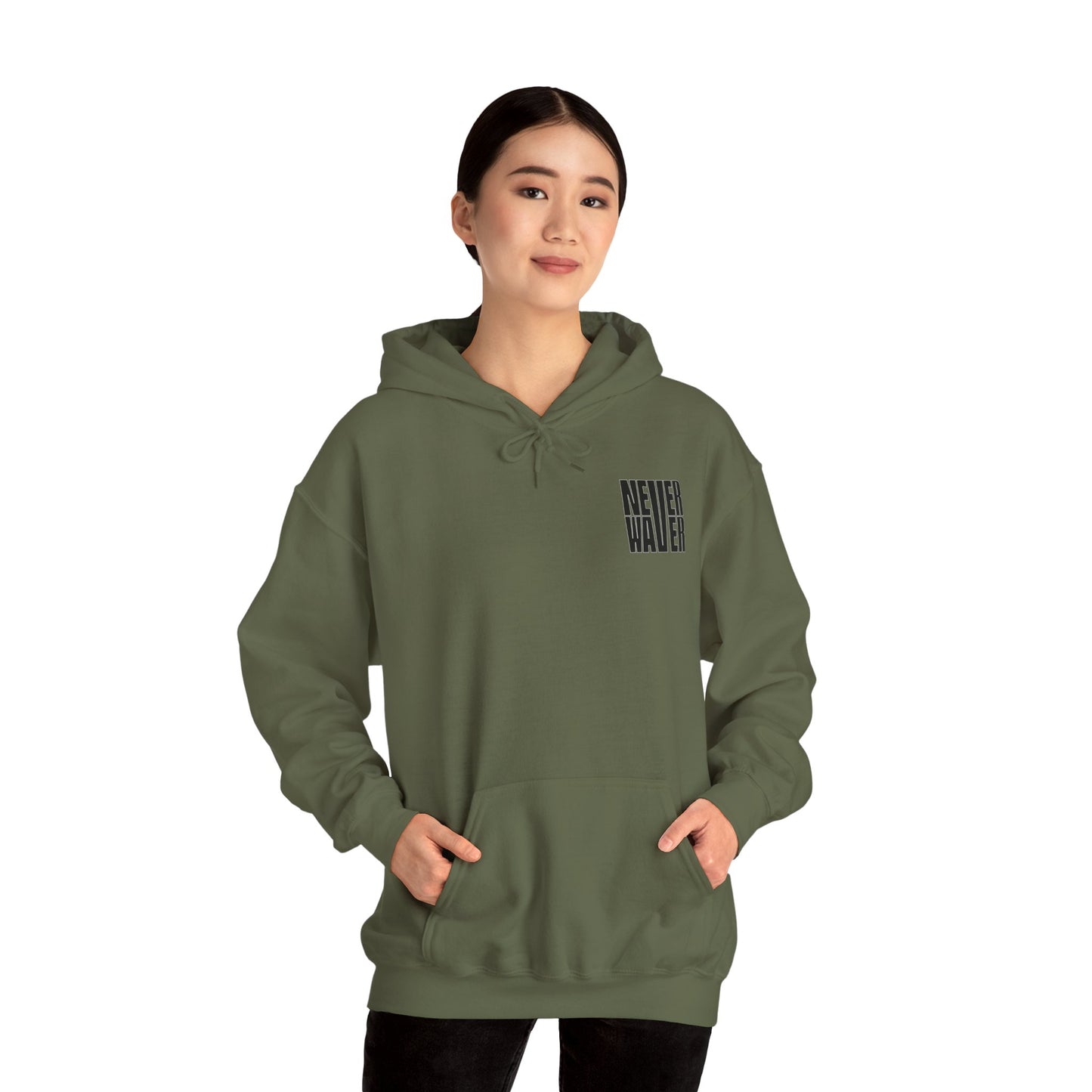 Unisex Heavy Blend™ Hoodie - 'Never Waver Ain't No Hood Like Motherhood' - Never Waver