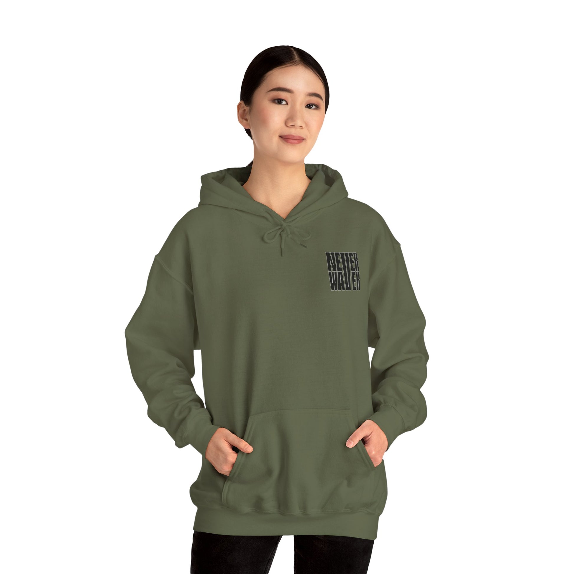 Unisex Heavy Blend™ Hoodie - 'Never Waver Ain't No Hood Like Motherhood' - Never Waver