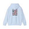 Patriotic Unisex Heavy Blend™ Hooded Sweatshirt - 'America Never Waver' - Never Waver