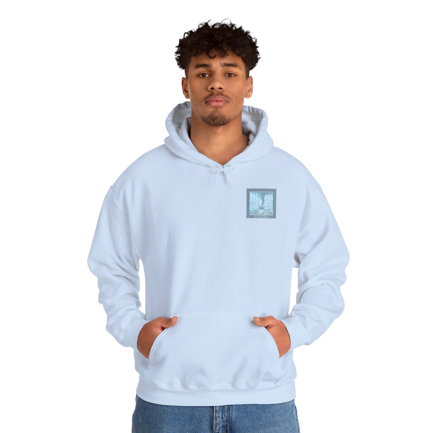 Cozy Unisex Hooded Sweatshirt - "Never Waver" Motivational Design - Never Waver