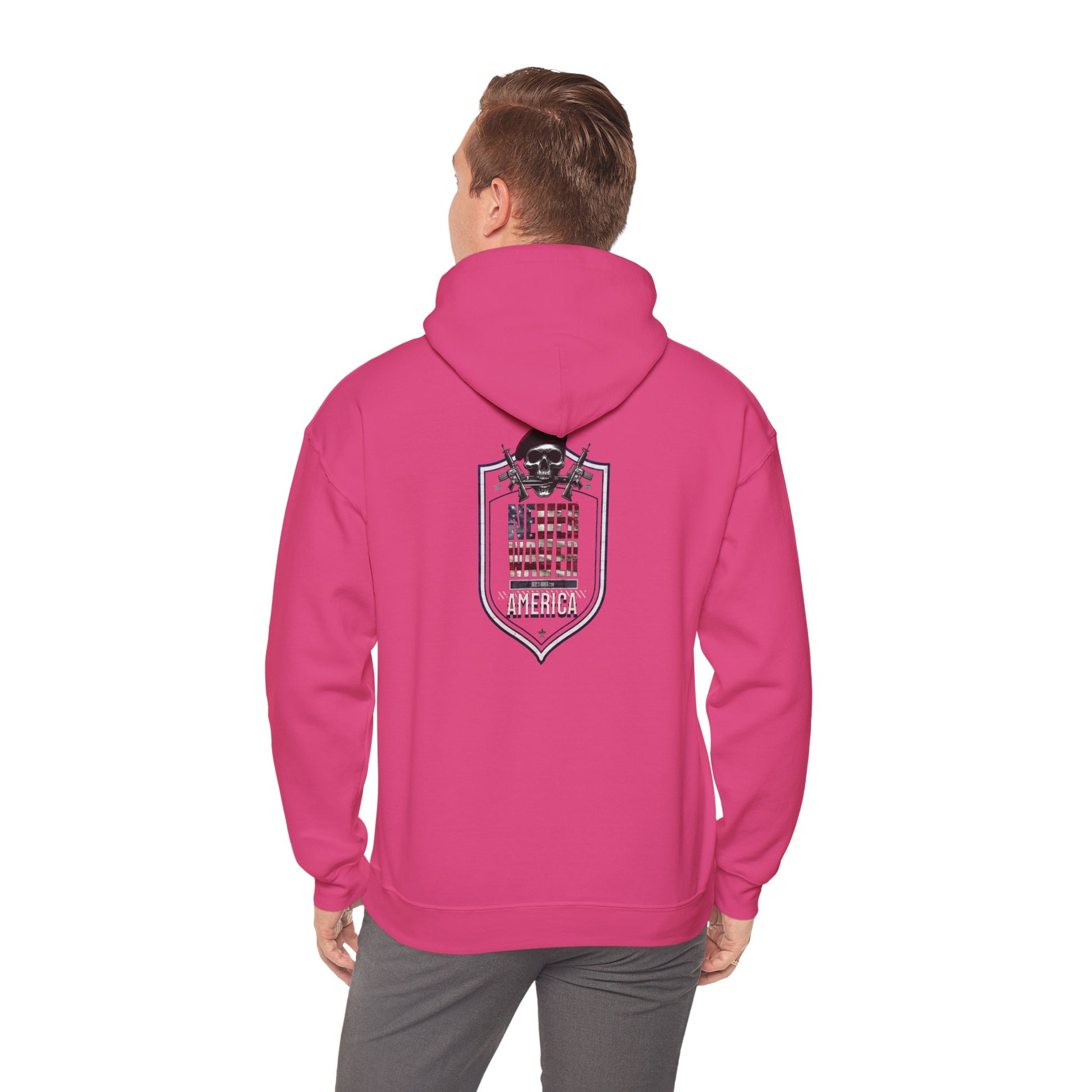Never Waver Unisex Hooded Sweatshirt - Cozy Casual Wear for Everyday Comfort - Never Waver