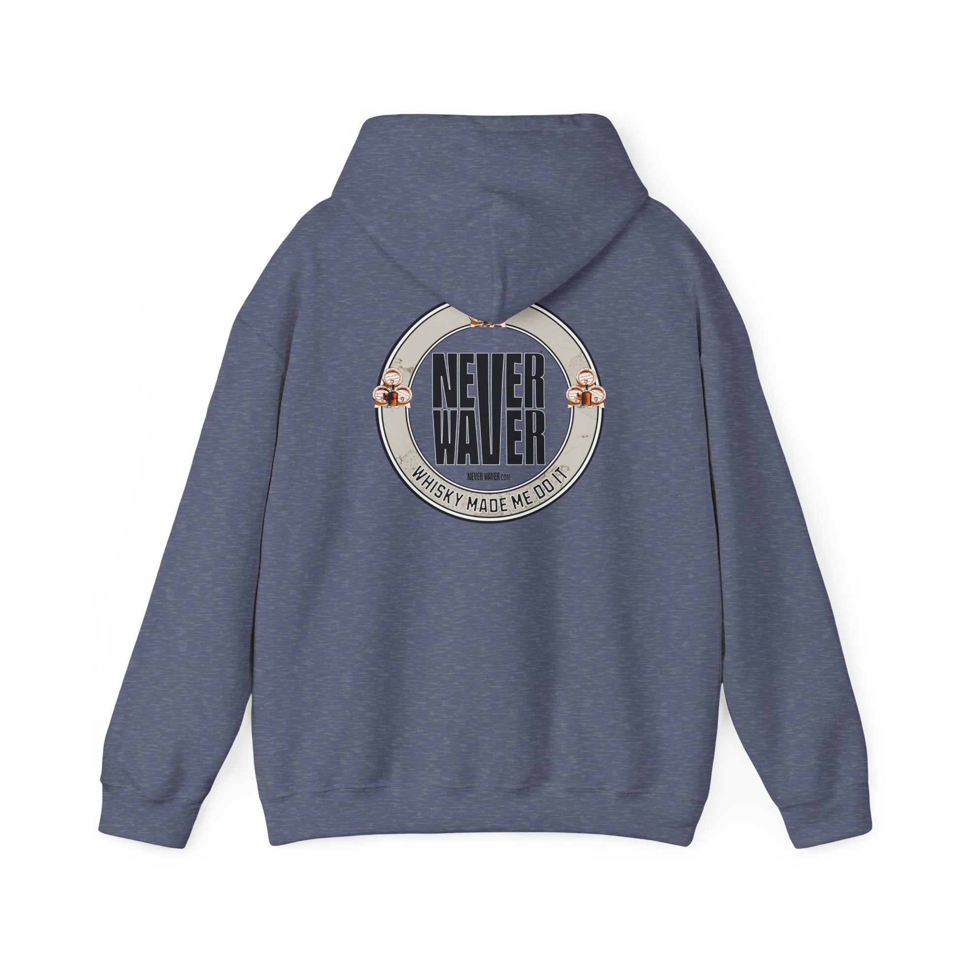 Eco-Friendly Unisex Hoodie: "Never Waver - Whiskey Made me do it?" - Never Waver