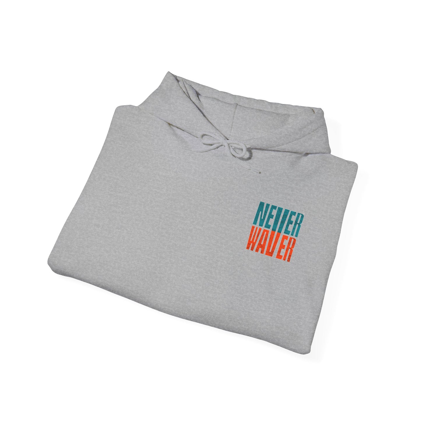 Unisex Heavy Blend™ Hooded Sweatshirt -Miami Fans  NEVER WAVER w Leopard Football | Cozy Streetwear for Every Day - Never Waver
