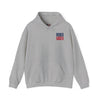 Unisex Heavy Blend™ Hooded Sweatshirt - New England Fans Never Waver w Leopard football - Never Waver