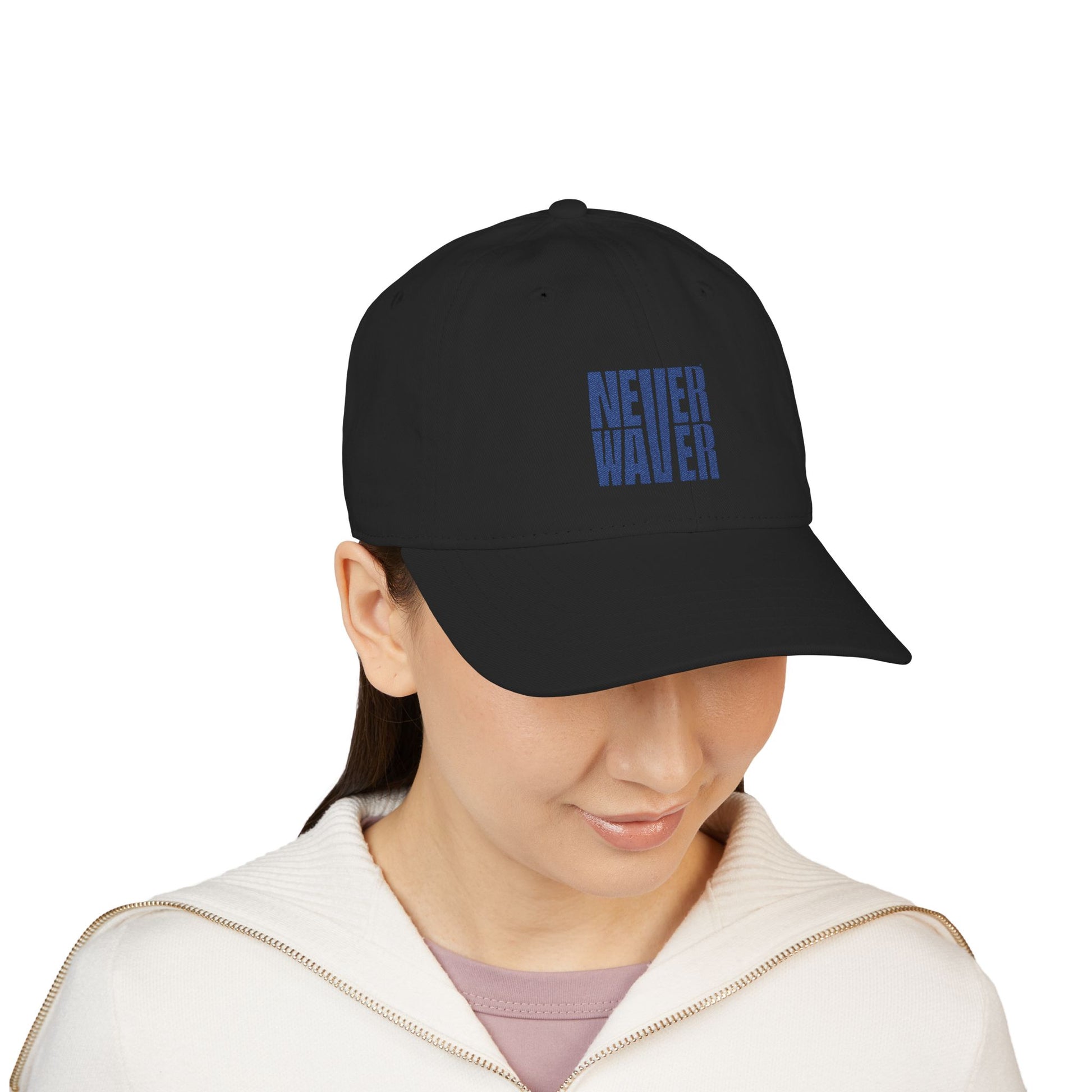 Organic Baseball Cap - Never Waver Embroidery - Never Waver