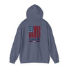 Unisex Heavy Blend™ Hooded Sweatshirt - Never Waver Crew with  American Flag Design - Never Waver