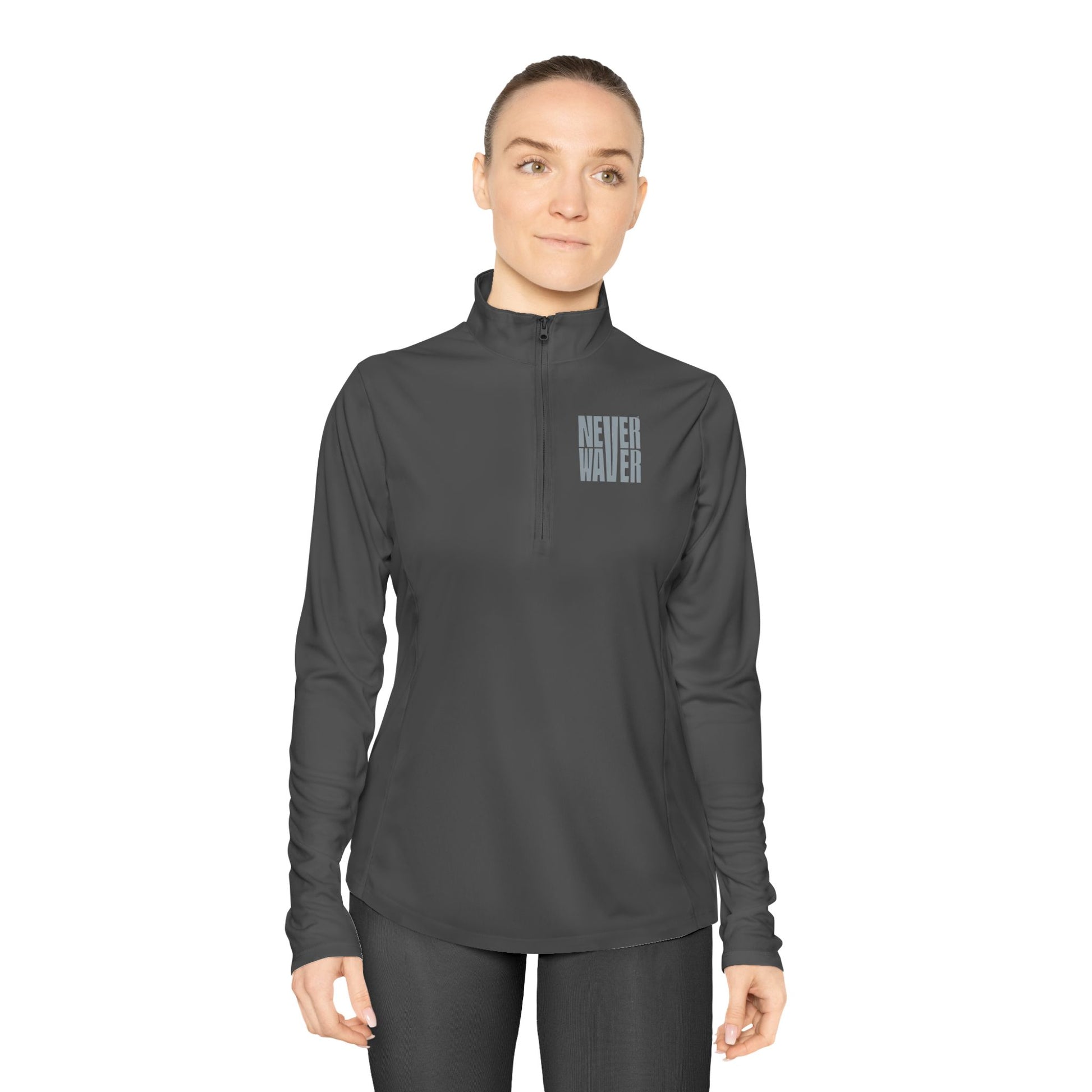 Ladies Quarter-Zip Pullover - Never Waver Activewear - Never Waver