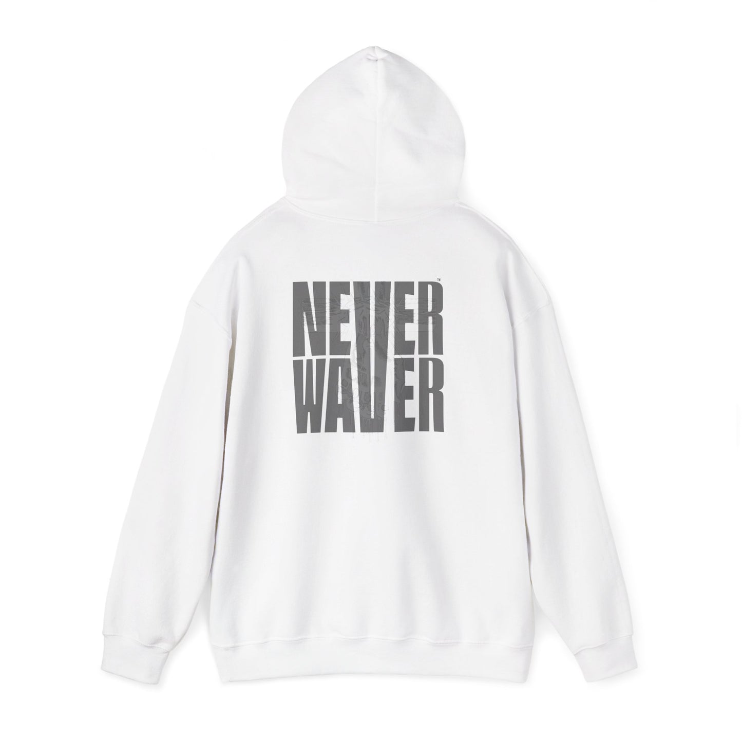 Never Waver” Jesus t-shirt might eye-catching design that reflects a steadfast faith and confidence in Christ.  Hoodie - Unisex Heavy Blend™ Sweatshirt - Never Waver