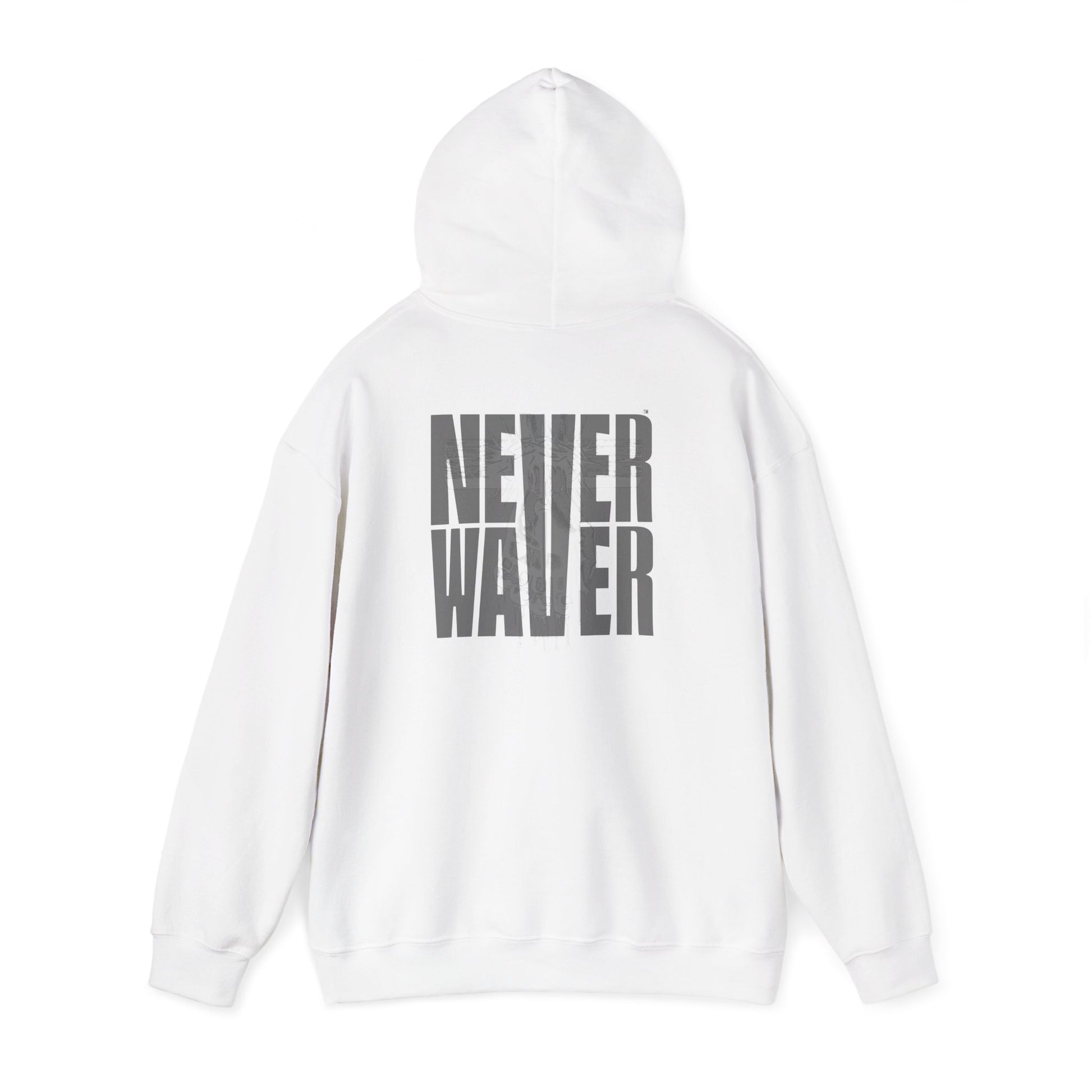 Never Waver” Jesus t-shirt might eye-catching design that reflects a steadfast faith and confidence in Christ.  Hoodie - Unisex Heavy Blend™ Sweatshirt - Never Waver