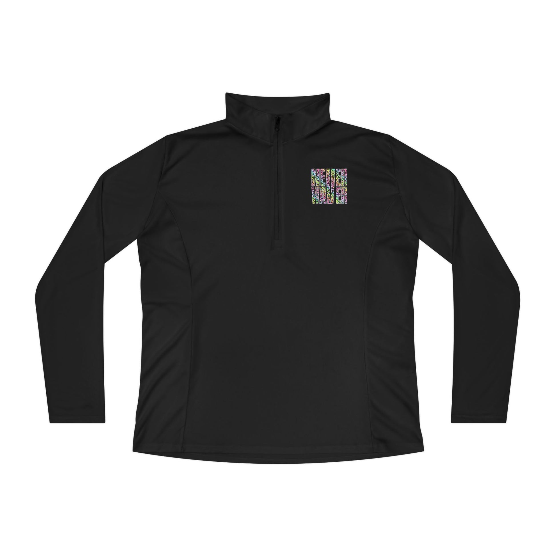 Never Waver Leopard Ladies Quarter-Zip Pullover - Never Waver