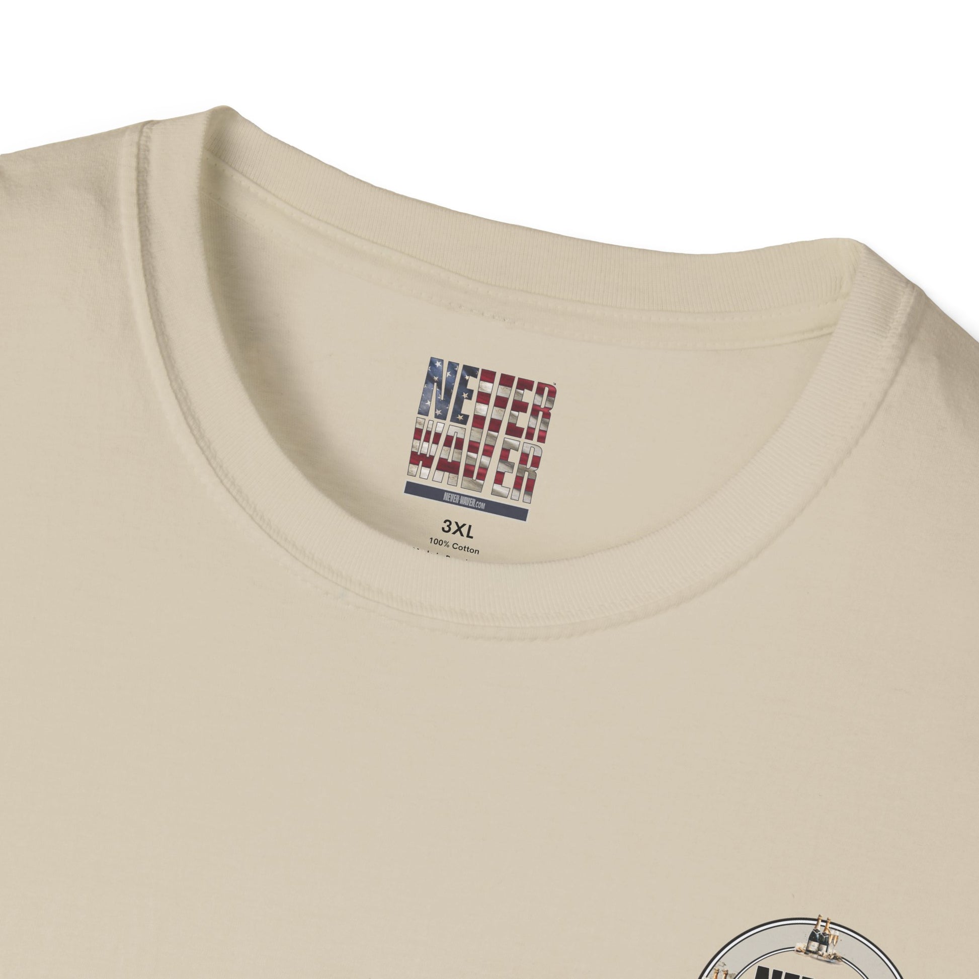 Never Waver Champagne Made Me Do It? Unisex Soft style T-Shirt - Never Waver