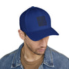 Never Waver Embroidered Cap - Structured White Baseball Hat for Motivation and Style