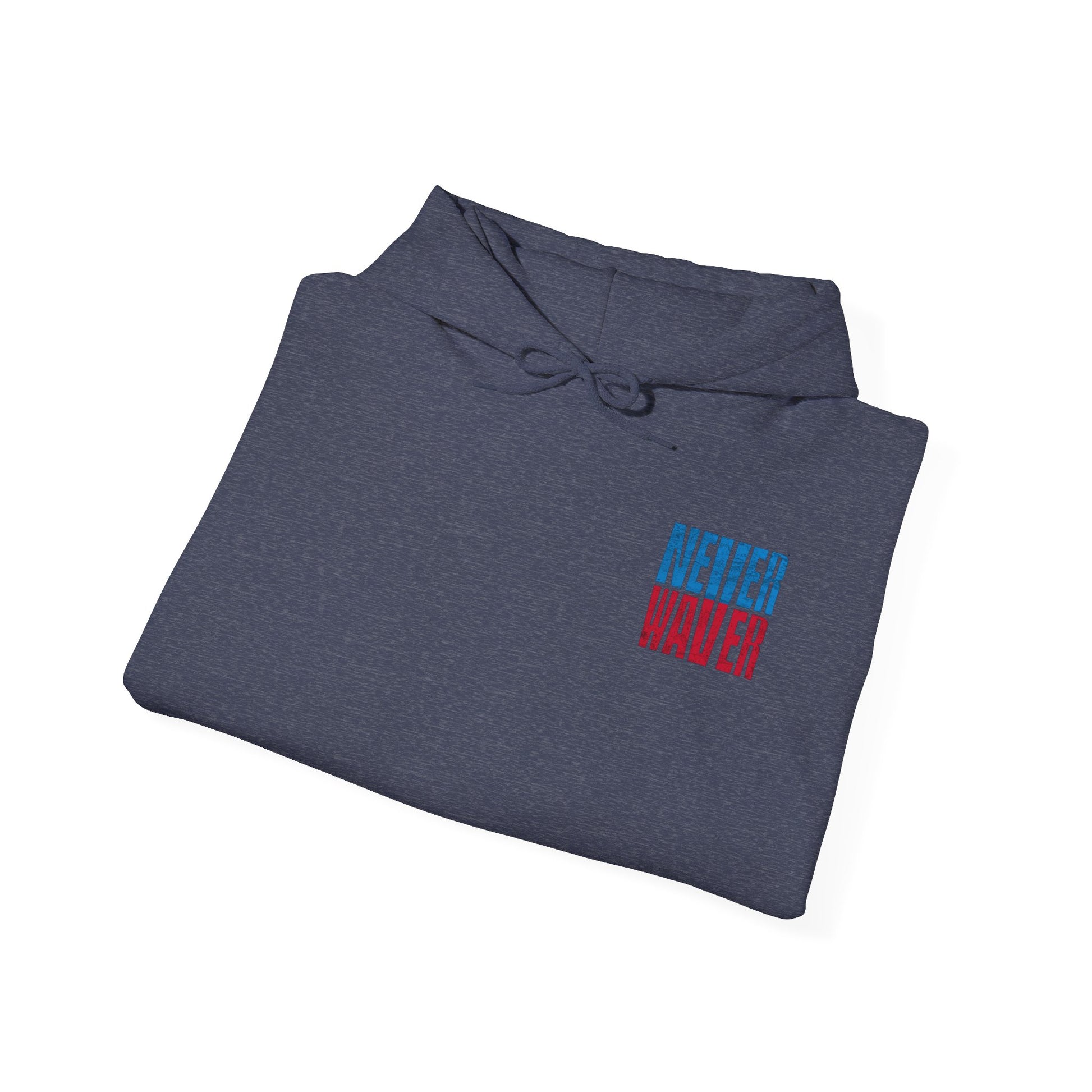 Unisex Heavy Blend™ Hooded Sweatshirt - 'Tennessee Fans Never Waver W Leopard Football' Casual Comfort for Team Fans - Never Waver
