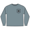 Unisex Long Sleeve Pocket T-Shirt - Never Waver PAPA Because Grandpa Is For Old Guys Design - Never Waver