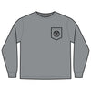 Unisex Long Sleeve Pocket T-Shirt - Never Waver PAPA Because Grandpa Is For Old Guys Design - Never Waver