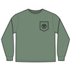 Unisex Long Sleeve Pocket T-Shirt - Never Waver PAPA Because Grandpa Is For Old Guys Design - Never Waver