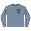 Unisex Long Sleeve Pocket T-Shirt - Never Waver PAPA Because Grandpa Is For Old Guys Design - Never Waver