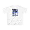 Never Waver Back The Blue  Kids Heavy Cotton™ Tee - Never Waver