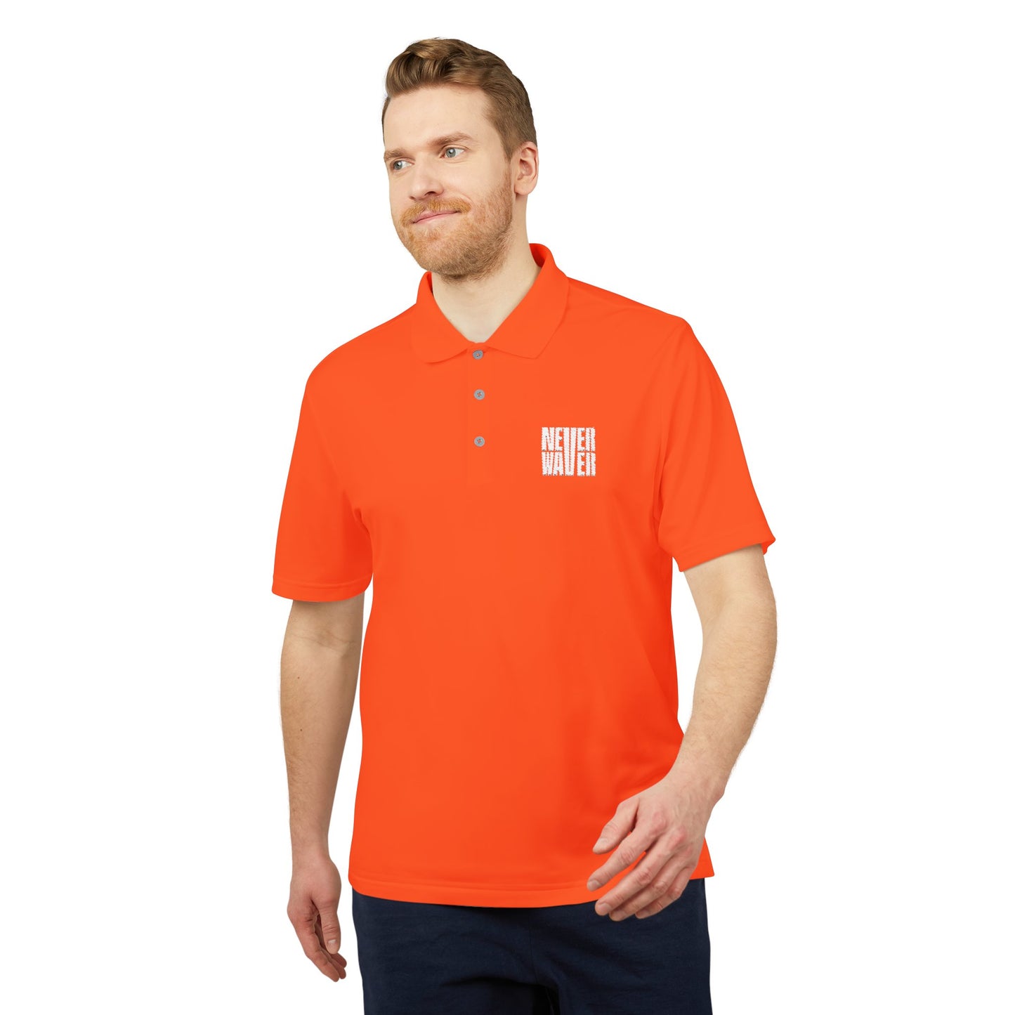 Unisex Never Waver Performance Polo Shirt - Activewear, Gym, Sports, Casual, Gift for Him/Her, Comfortable Fit