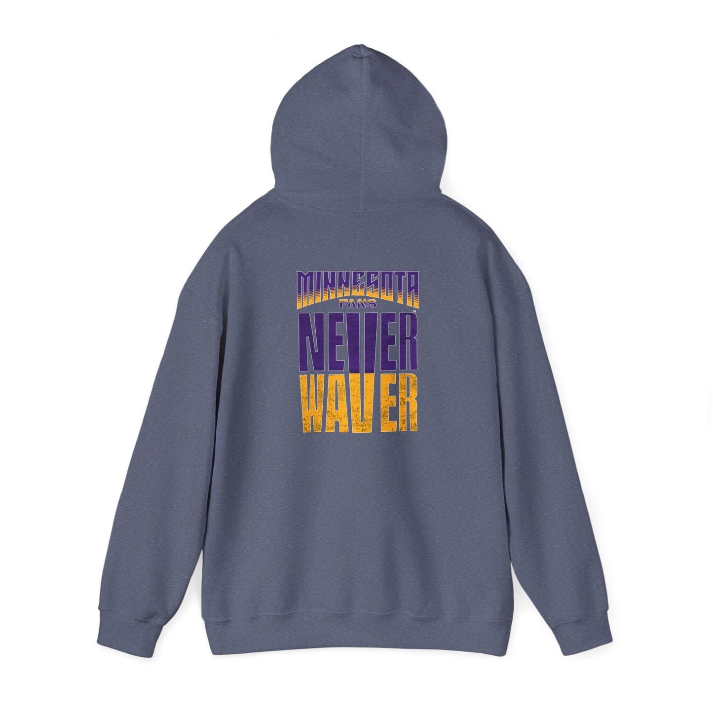 Unisex Heavy Blend™ Hoodie - "Minnesota Fans Never Waver" Design for Comfort and Motivation - Never Waver