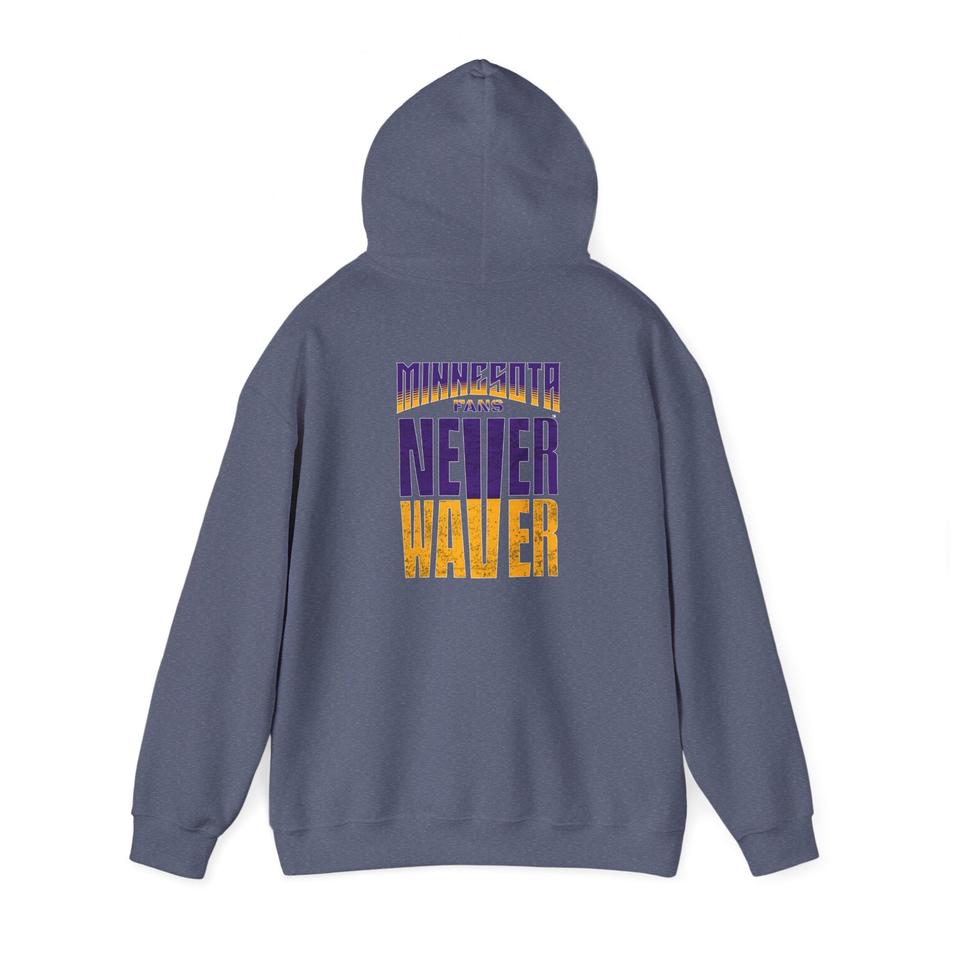Unisex Heavy Blend™ Hoodie - "Minnesota Fans Never Waver" Design for Comfort and Motivation - Never Waver