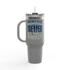 Seattle Fans Never Waver W-Leopard Football Insulated Travel Mug, 40oz - Never Waver