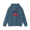 Unisex Heavy Blend™ Hooded Sweatshirt - New England Fans Never Waver w Leopard football - Never Waver