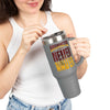 Washington Fans Never Waver W-Leopard Football Insulated Travel Mug, 40oz - Never Waver