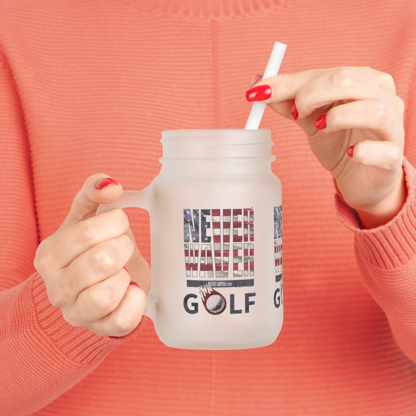 Never Waver Golf Mason Jar Cup - Perfect for Golf Lovers! - Never Waver