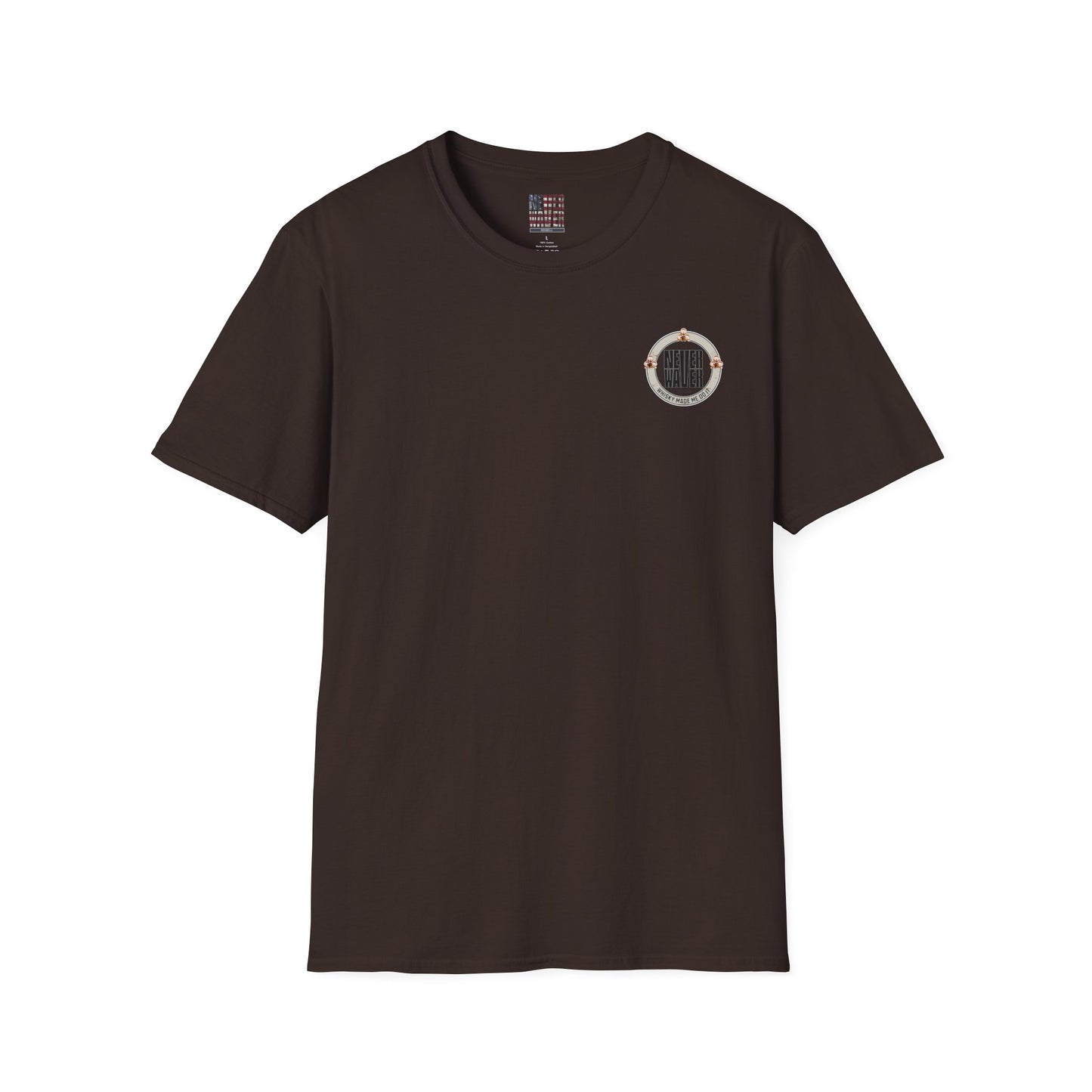 Never Waver Whisky Made Me Do It? Unisex Soft style T-Shirt - Never Waver