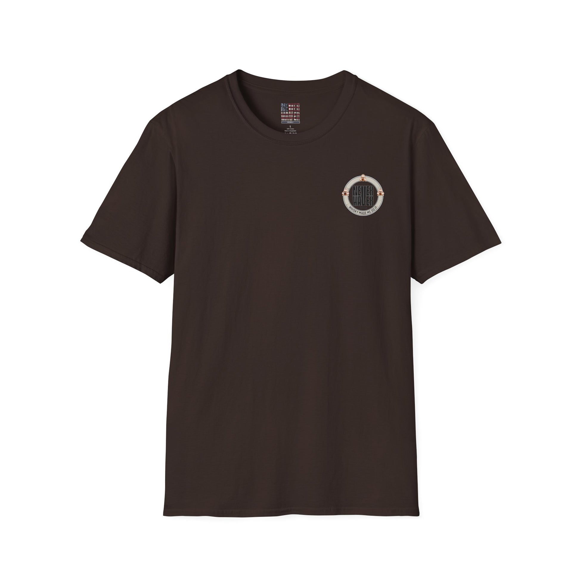 Never Waver Whisky Made Me Do It? Unisex Soft style T-Shirt - Never Waver