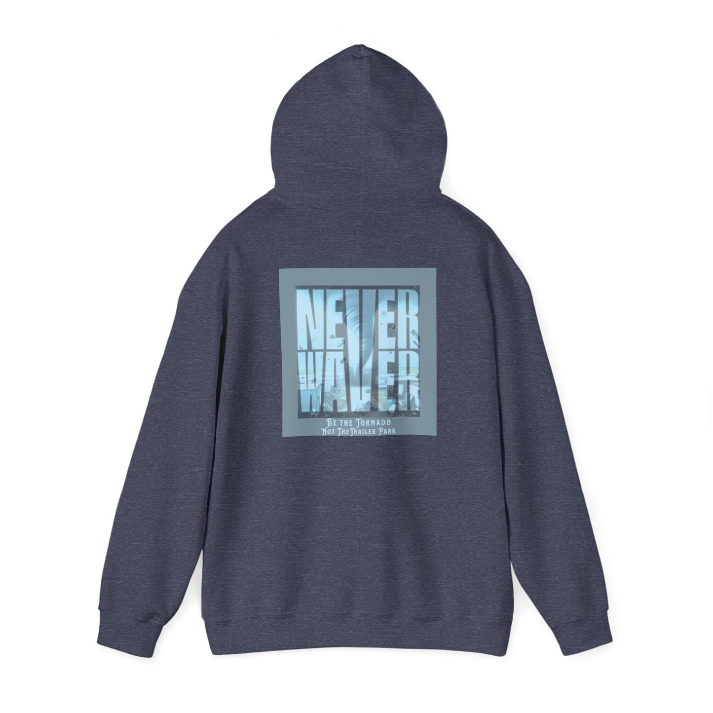Cozy Unisex Hooded Sweatshirt - "Never Waver" Motivational Design - Never Waver