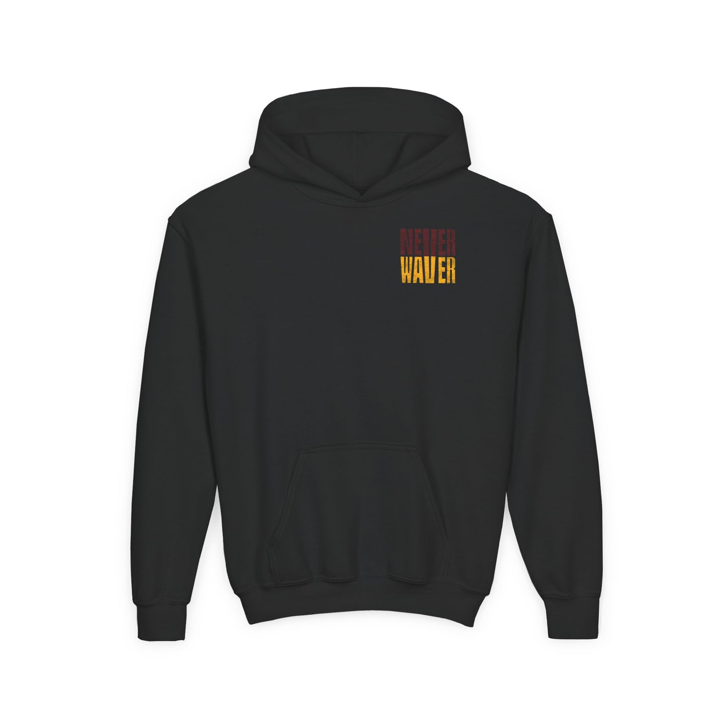Washington Fans Never Waver Youth Heavy Blend Hooded Sweatshirt - Never Waver