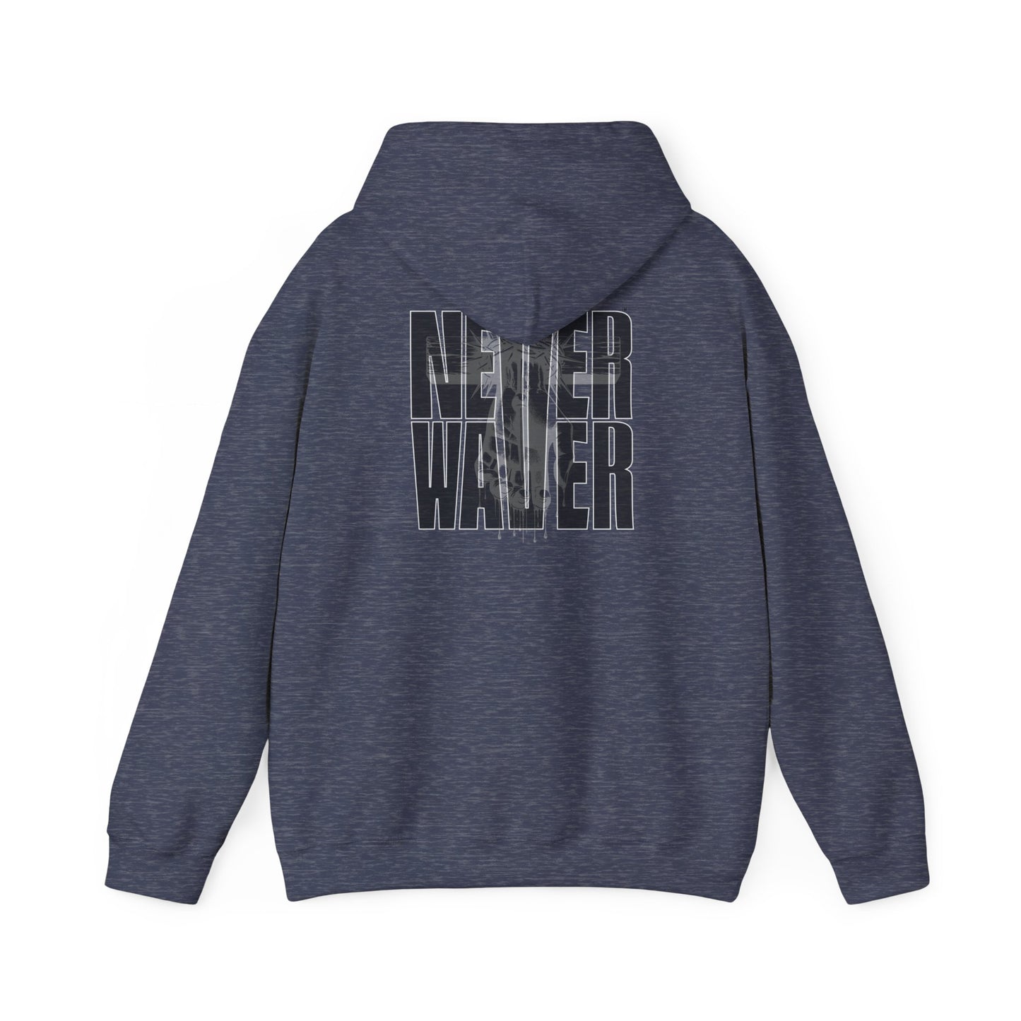 Never Waver” Jesus t-shirt might eye-catching design that reflects a steadfast faith and confidence in Christ.  Hoodie - Unisex Heavy Blend™ Sweatshirt - Never Waver