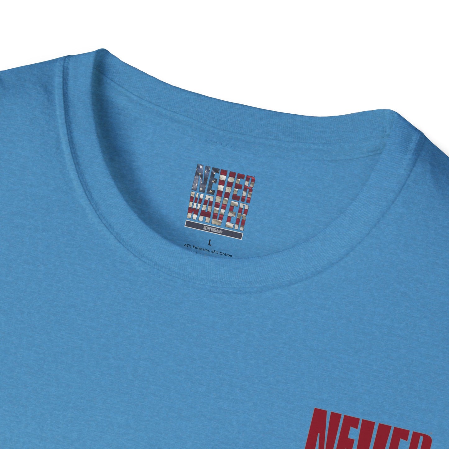 Never Waver Just A Mom Trying Not to Raise A&&holes Unisex Softstyle T-Shirt - Never Waver