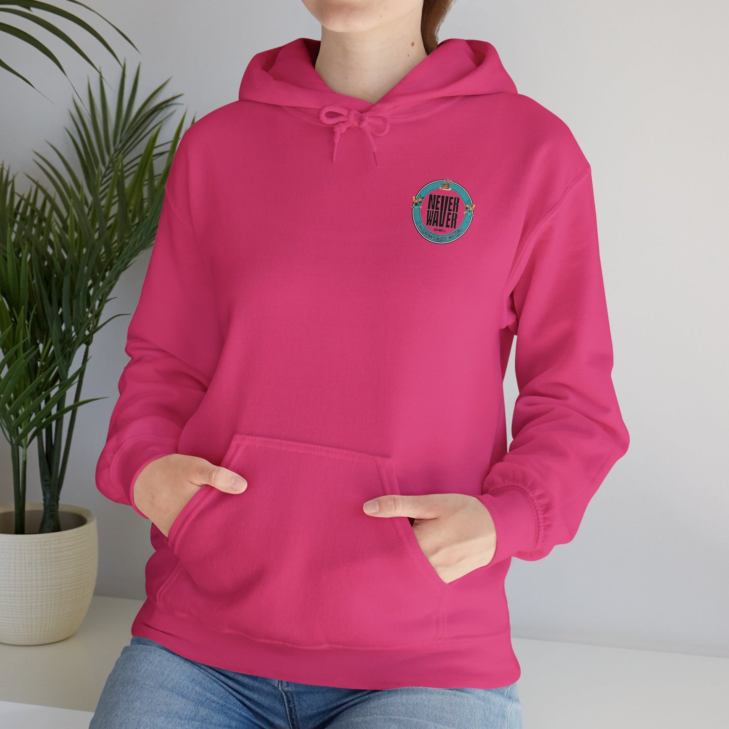 Eco-Friendly Unisex Hoodie: "Never Waver Tiki Drinks Made Me Do It? " - Never Waver